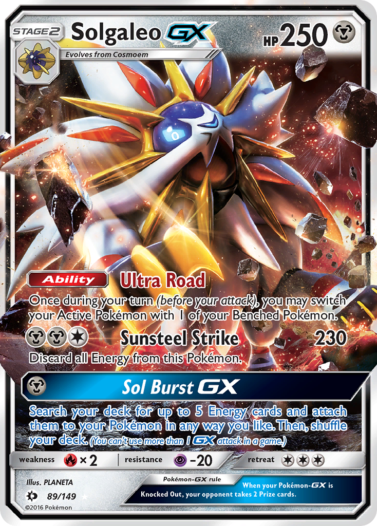 Solgaleo GX (89/149) [Sun & Moon: Base Set] | Total Play