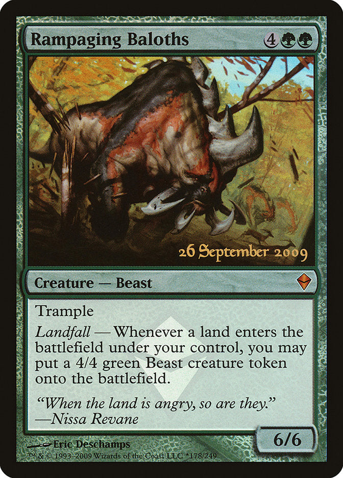 Rampaging Baloths [Zendikar Prerelease Promos] | Total Play