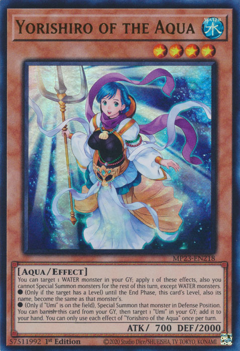 Yorishiro of the Aqua [MP23-EN218] Ultra Rare | Total Play