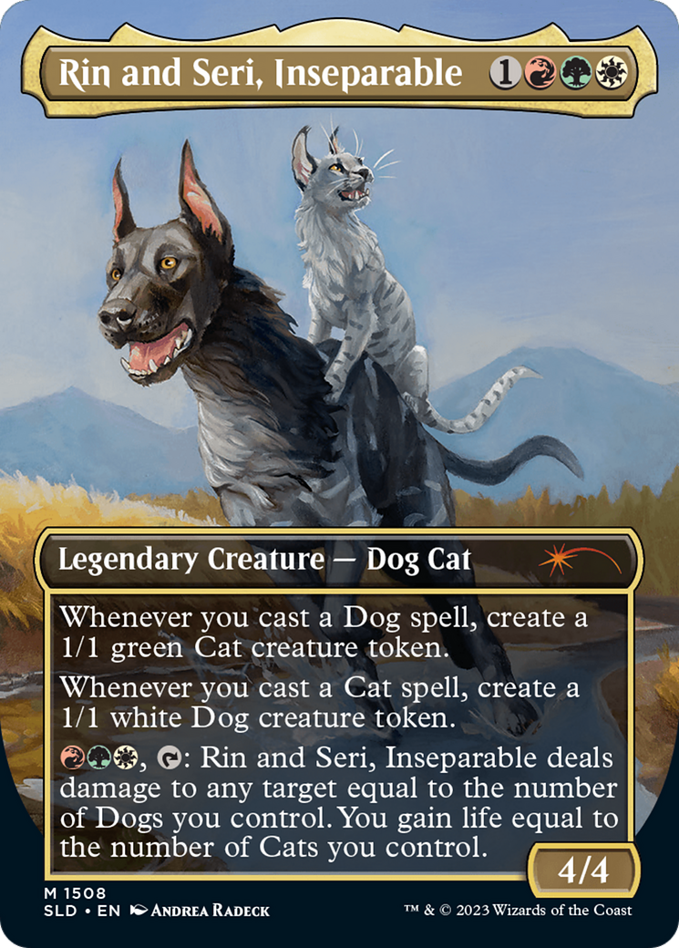 Rin and Seri, Inseparable (1508) // Rin and Seri, Inseparable [Secret Lair Commander Deck: Raining Cats and Dogs] | Total Play