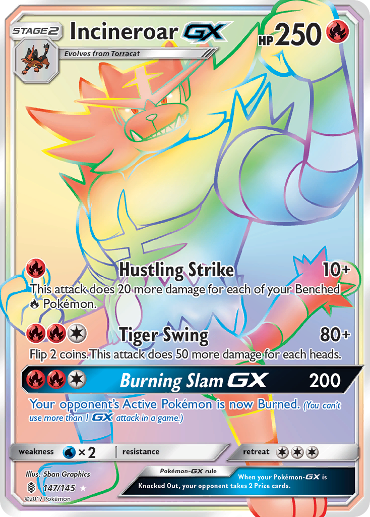 Incineroar GX (147/145) [Sun & Moon: Guardians Rising] | Total Play