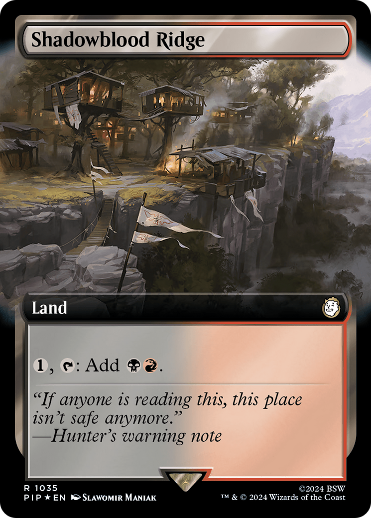 Shadowblood Ridge (Extended Art) (Surge Foil) [Fallout] | Total Play
