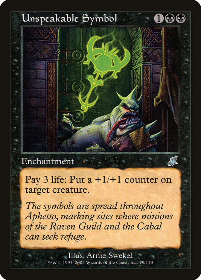 Unspeakable Symbol [Scourge] | Total Play