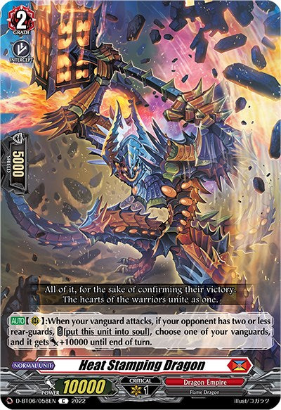 Heat Stamping Dragon (D-BT06/058EN) [Blazing Dragon Reborn] | Total Play