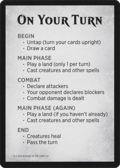 Rules Card [War of the Spark Tokens] | Total Play