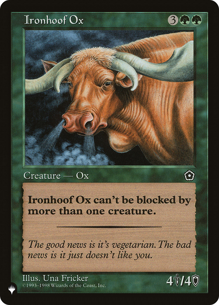 Ironhoof Ox [The List Reprints] | Total Play