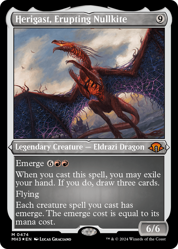 Herigast, Erupting Nullkite (Foil Etched) [Modern Horizons 3] | Total Play