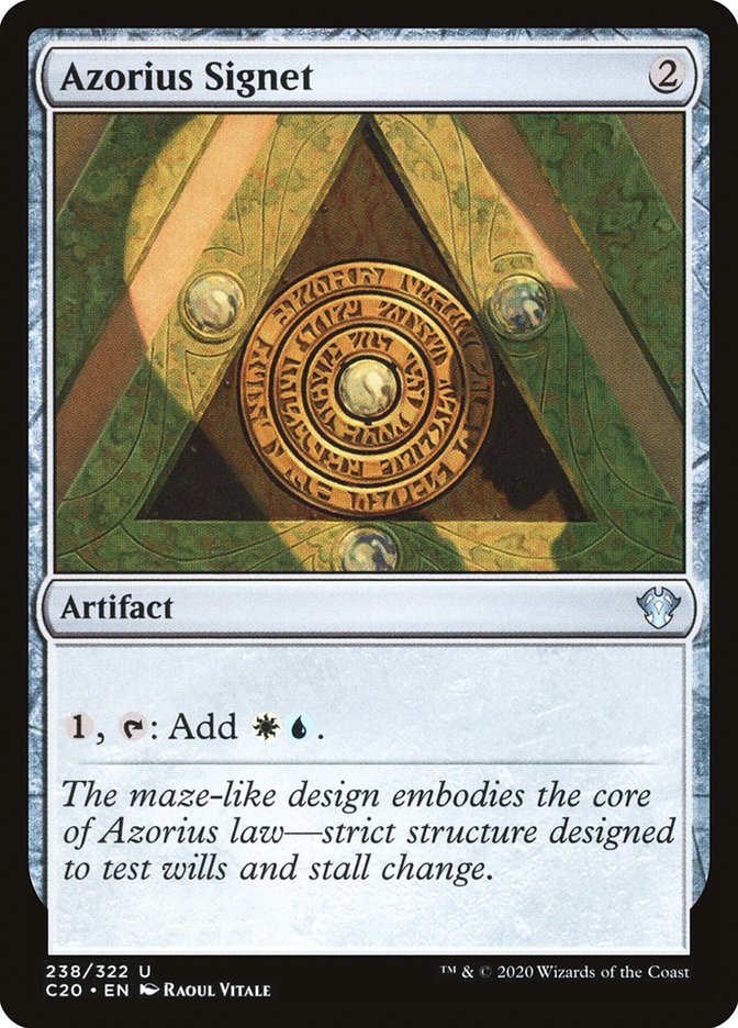 Azorius Signet [Commander 2020] | Total Play