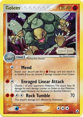 Golem (6/92) (Stamped) [EX: Legend Maker] | Total Play