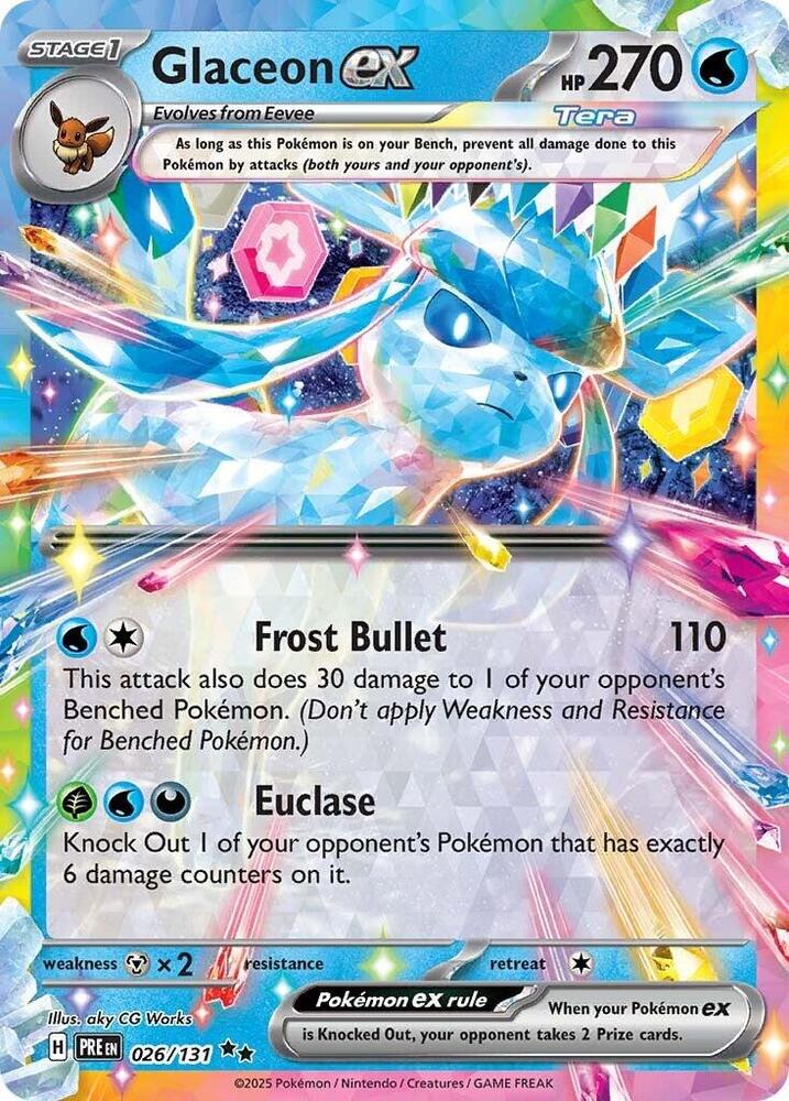 Glaceon ex (026/131) [Scarlet & Violet: Prismatic Evolutions] | Total Play