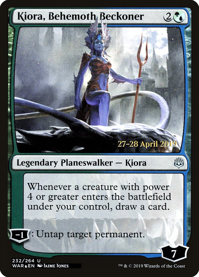 Kiora, Behemoth Beckoner [War of the Spark Prerelease Promos] | Total Play