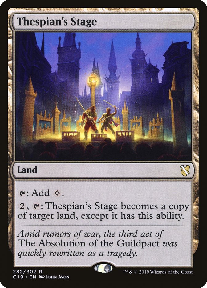 Thespian's Stage [Commander 2019] | Total Play