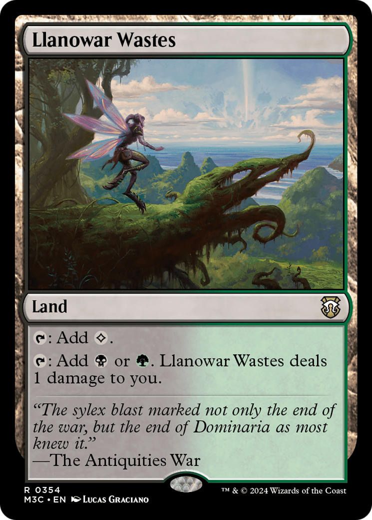 Llanowar Wastes (Ripple Foil) [Modern Horizons 3 Commander] | Total Play