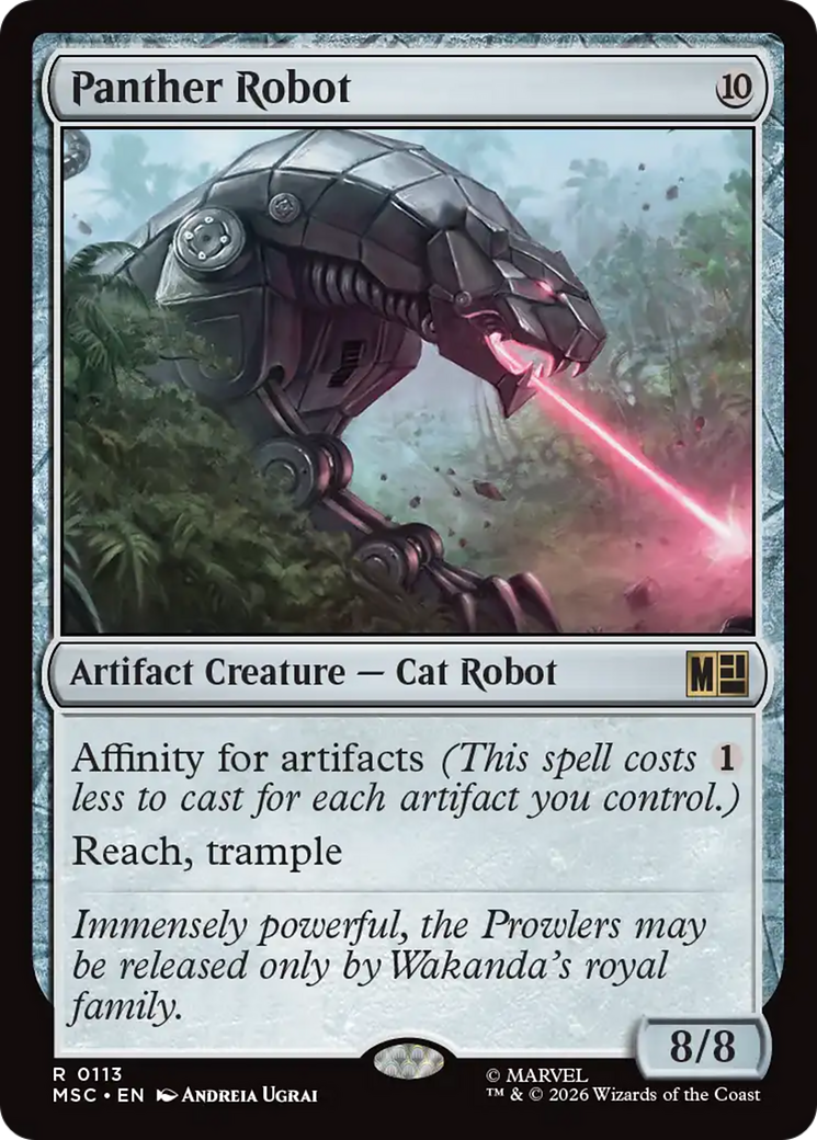 Panther Robot (Surge Foil) [Marvel Super Heroes Commander] | Total Play