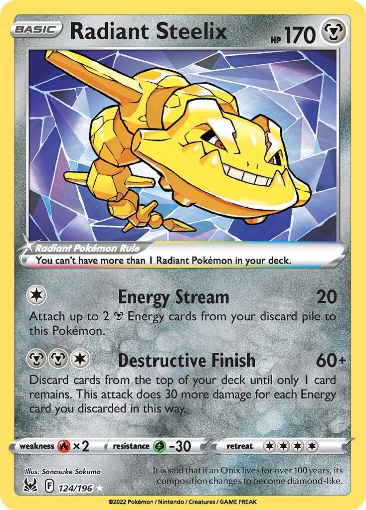Radiant Steelix (124/196) [Sword & Shield: Lost Origin] | Total Play