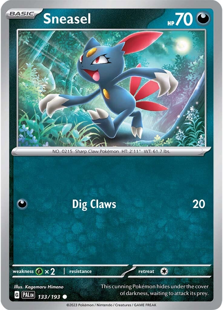 Sneasel (133/193) [Scarlet & Violet: Paldea Evolved] | Total Play