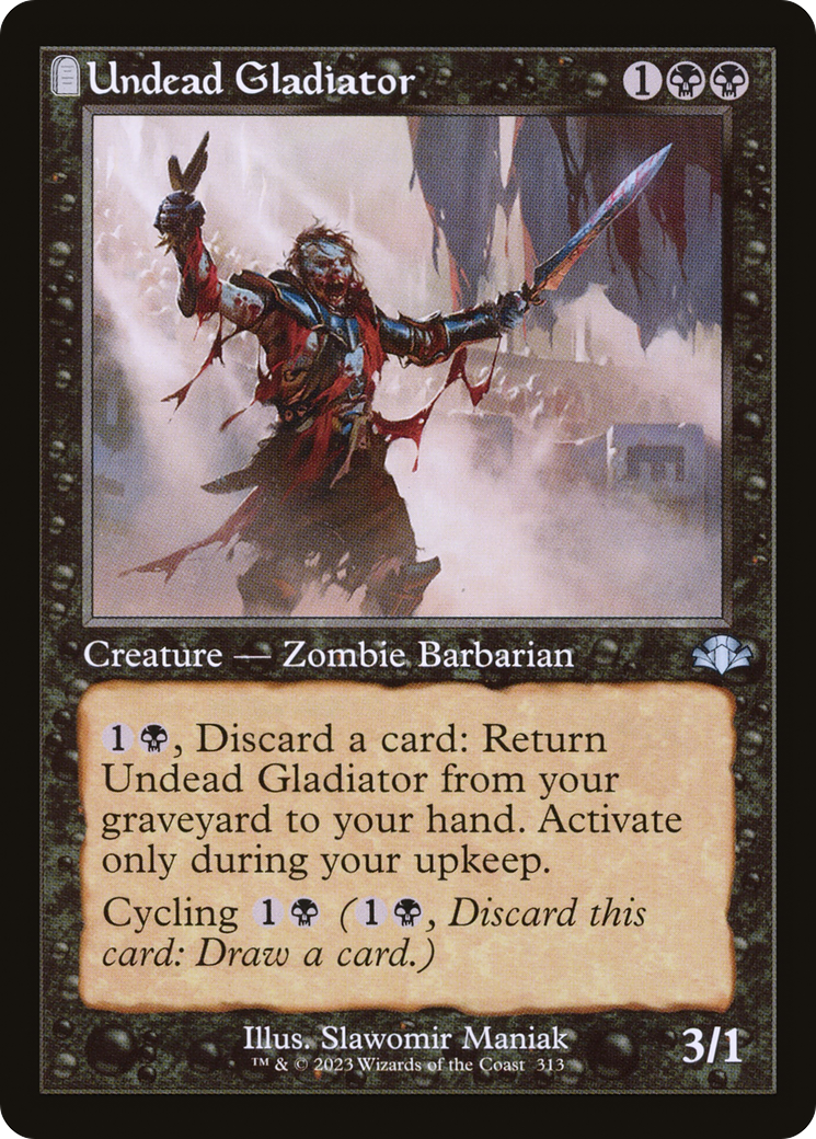 Undead Gladiator (Retro) [Dominaria Remastered] | Total Play