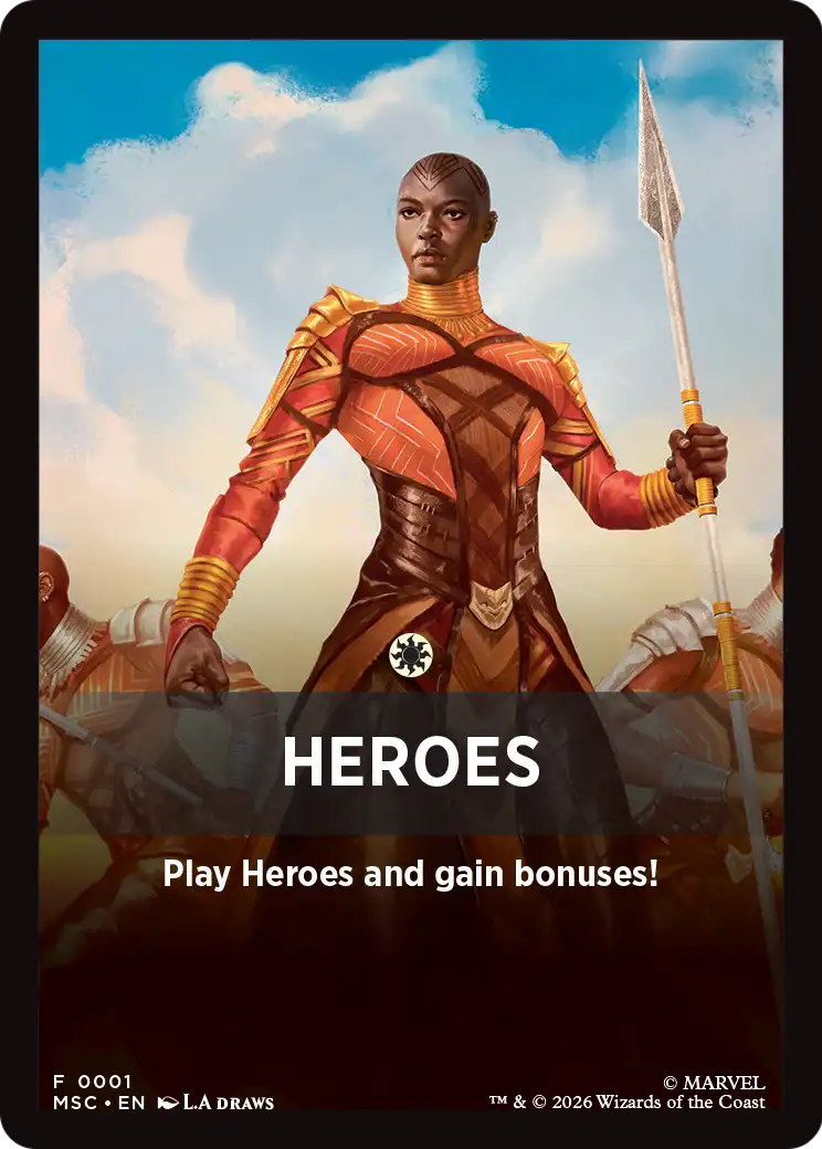 Heroes Theme Card [Marvel Super Heroes Commander] | Total Play