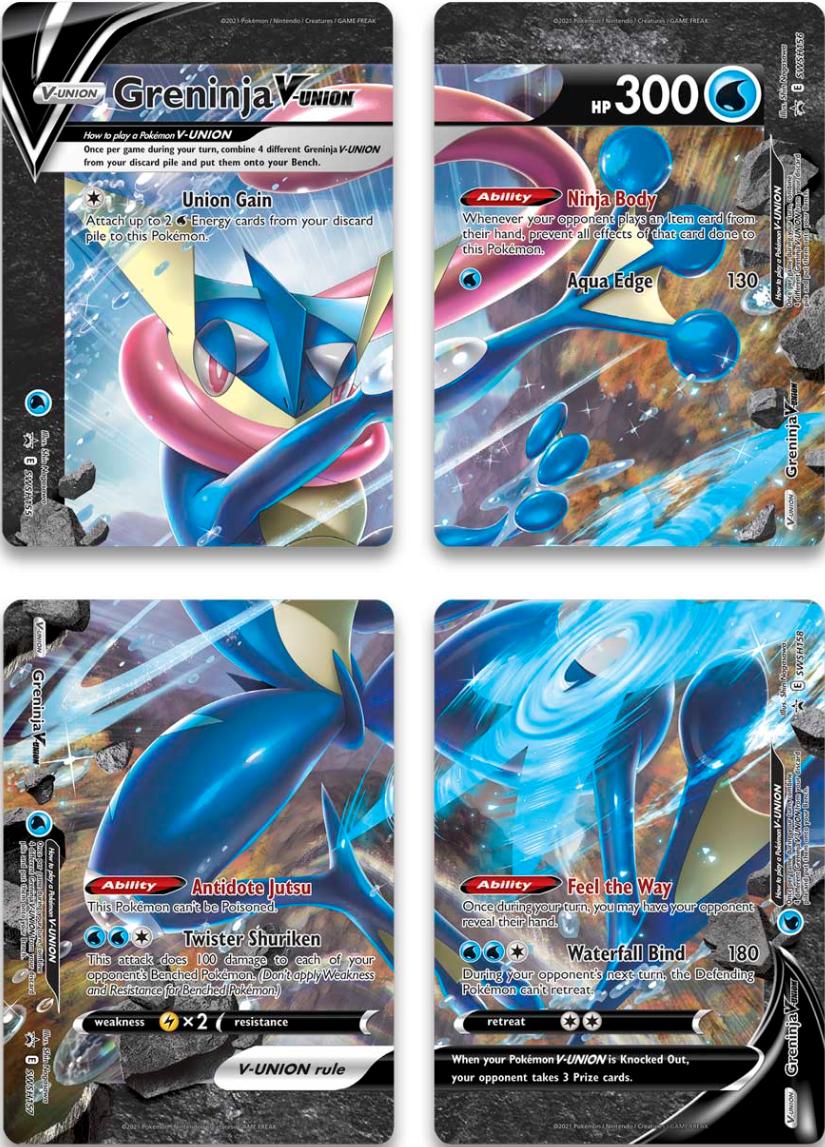 Greninja V-Union (Set of 4) [Sword & Shield: Black Star Promos] | Total Play