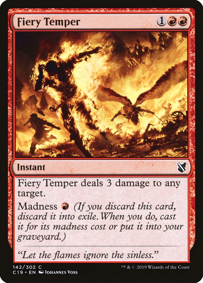 Fiery Temper [Commander 2019] | Total Play