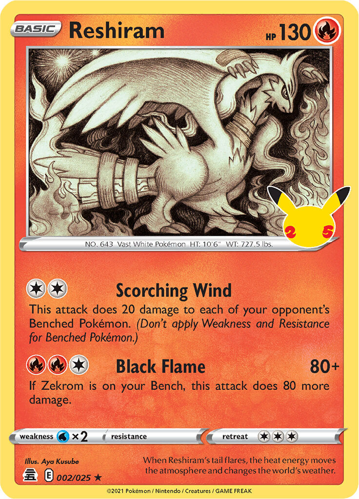 Reshiram (002/025) [Celebrations: 25th Anniversary] | Total Play