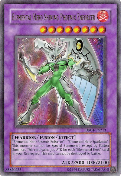 Elemental HERO Shining Phoenix Enforcer [DR04-EN213] Ultra Rare | Total Play