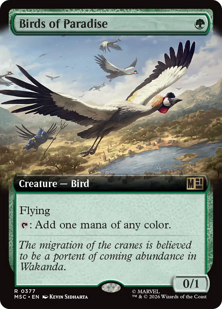 Birds of Paradise (Extended Art) [Marvel Super Heroes Commander] | Total Play