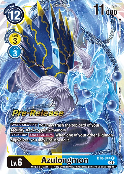 Azulongmon [BT8-044] [New Awakening Pre-Release Cards] | Total Play