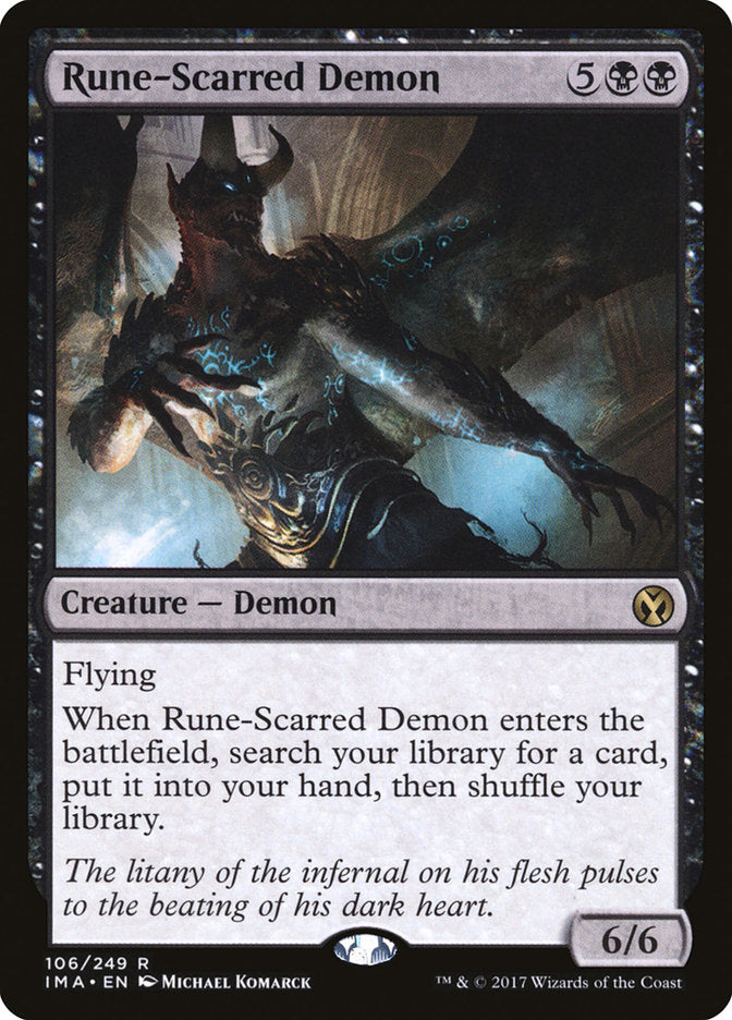 Rune-Scarred Demon [Iconic Masters] | Total Play