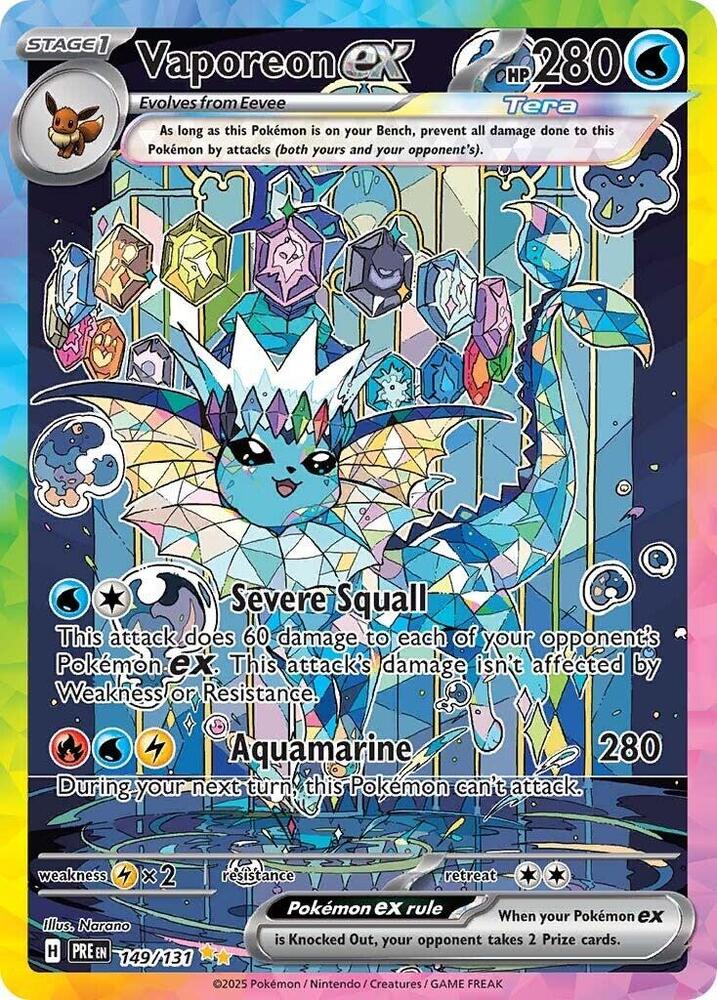 Vaporeon ex (149/131) [Scarlet & Violet: Prismatic Evolutions] | Total Play