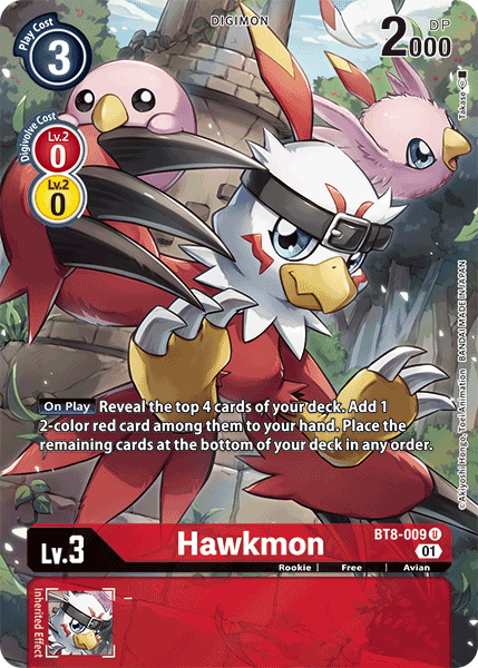 Hawkmon [BT8-009] (Alternate Art) [New Awakening] | Total Play