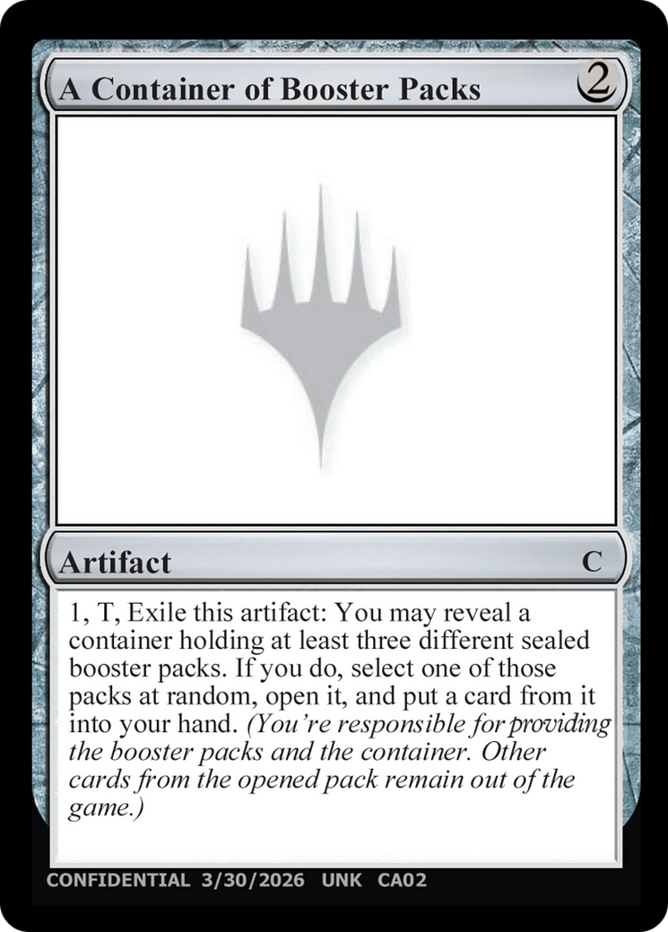 A Container of Booster Packs [Unknown Event] | Total Play