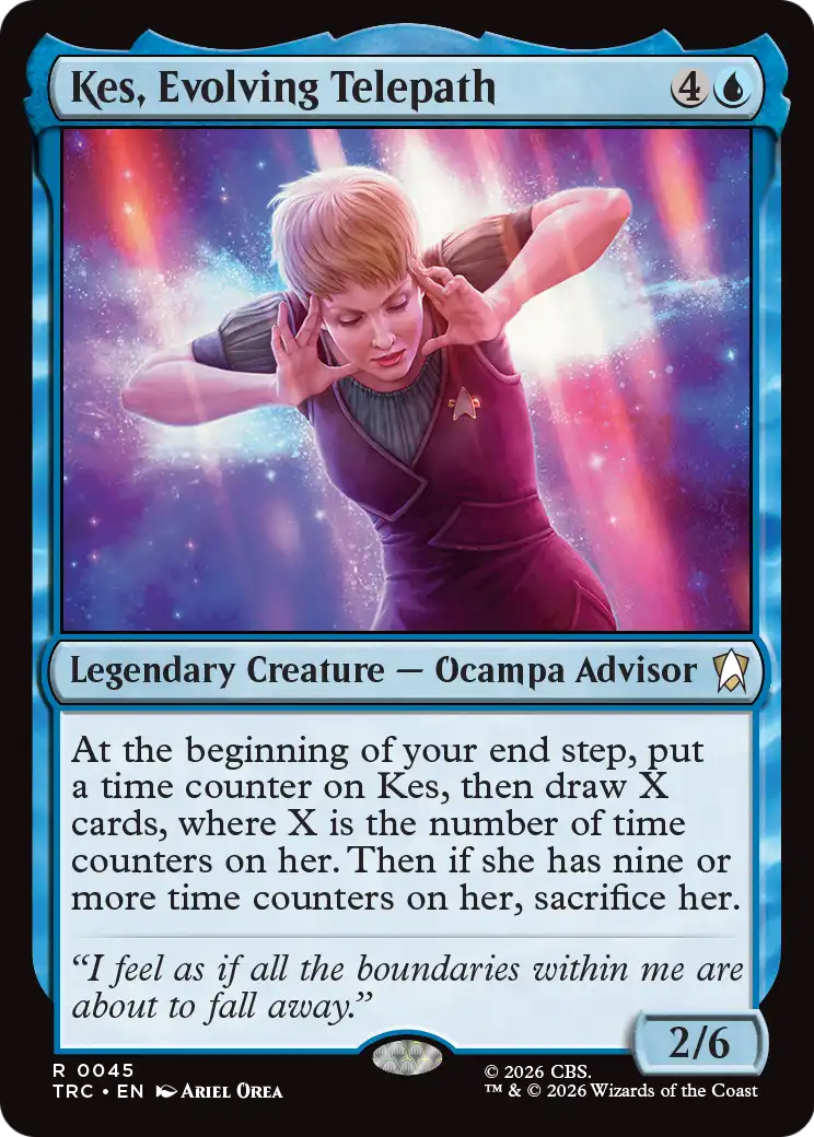Kes, Evolving Telepath (Surge Foil) [Star Trek Commander] | Total Play