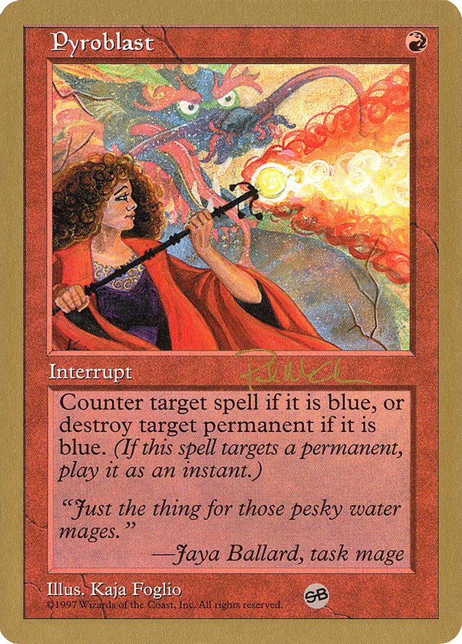 Pyroblast (Paul McCabe) (SB) [World Championship Decks 1997] | Total Play