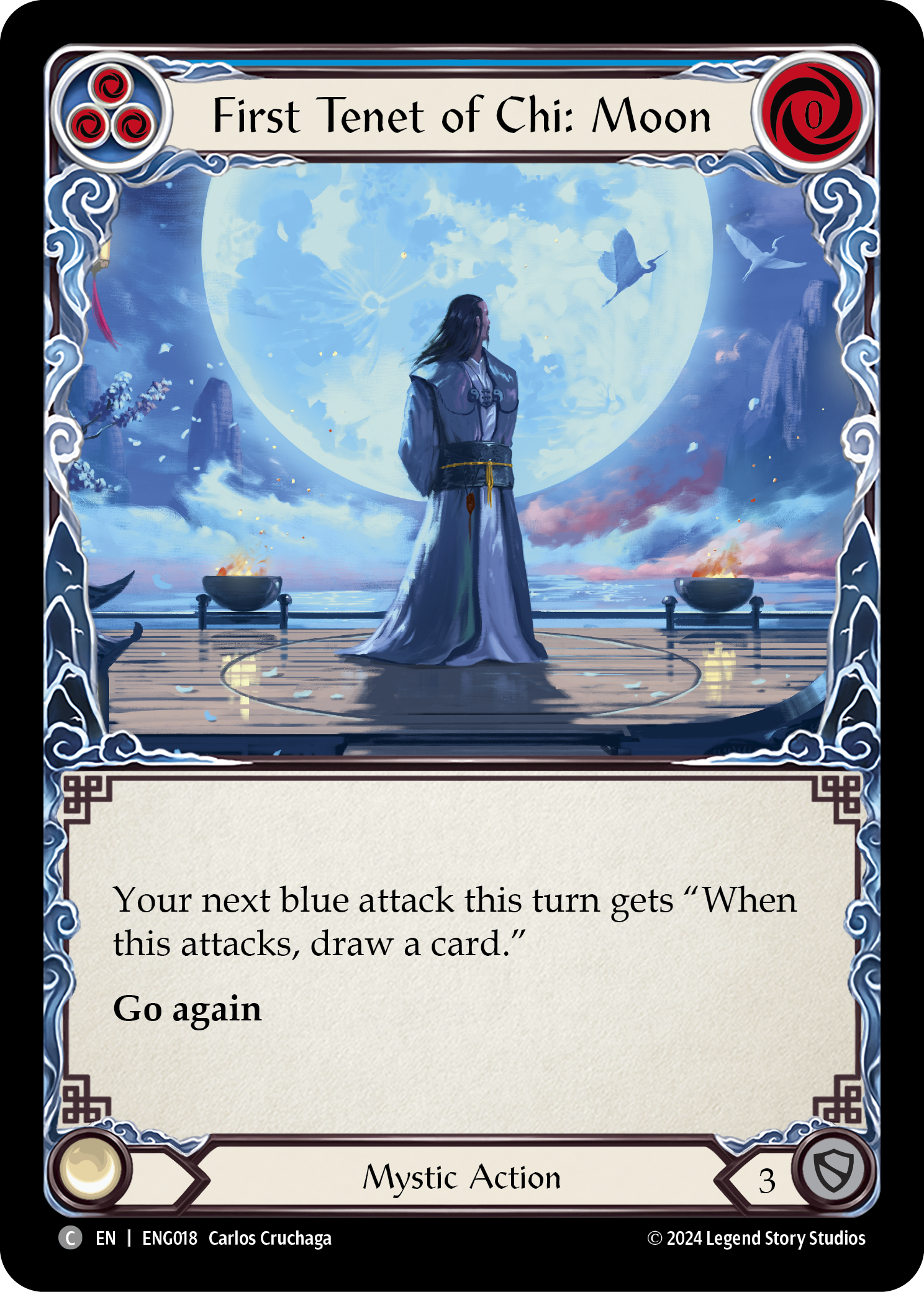 First Tenet of Chi: Moon [ENG018] (Part the Mistveil Enigma Blitz Deck) | Total Play