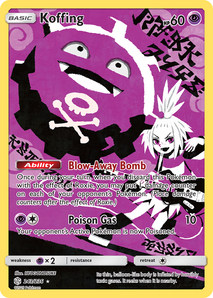 Koffing (243/236) [Sun & Moon: Cosmic Eclipse] | Total Play