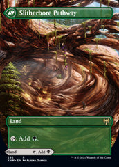 Darkbore Pathway // Slitherbore Pathway (Borderless Alternate Art) [Kaldheim] | Total Play