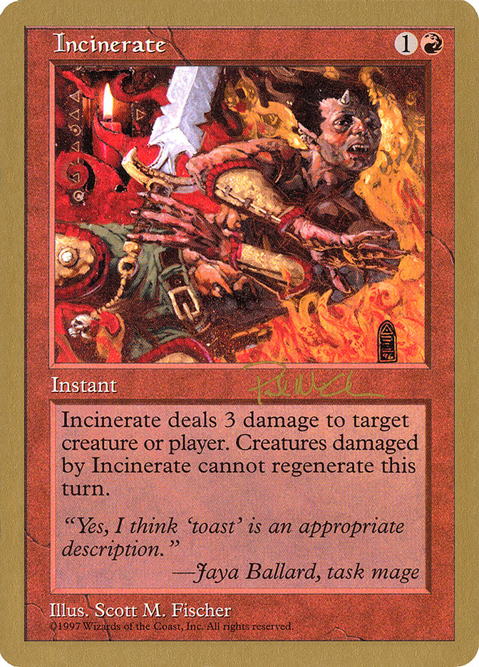 Incinerate (Paul McCabe) [World Championship Decks 1997] | Total Play