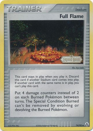 Full Flame (74/92) (Stamped) [EX: Legend Maker] | Total Play