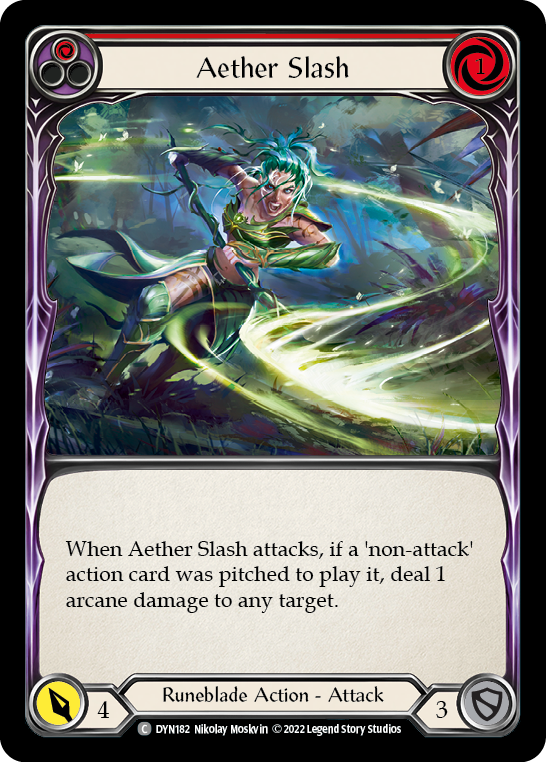 Aether Slash (Red) [DYN182] (Dynasty) | Total Play