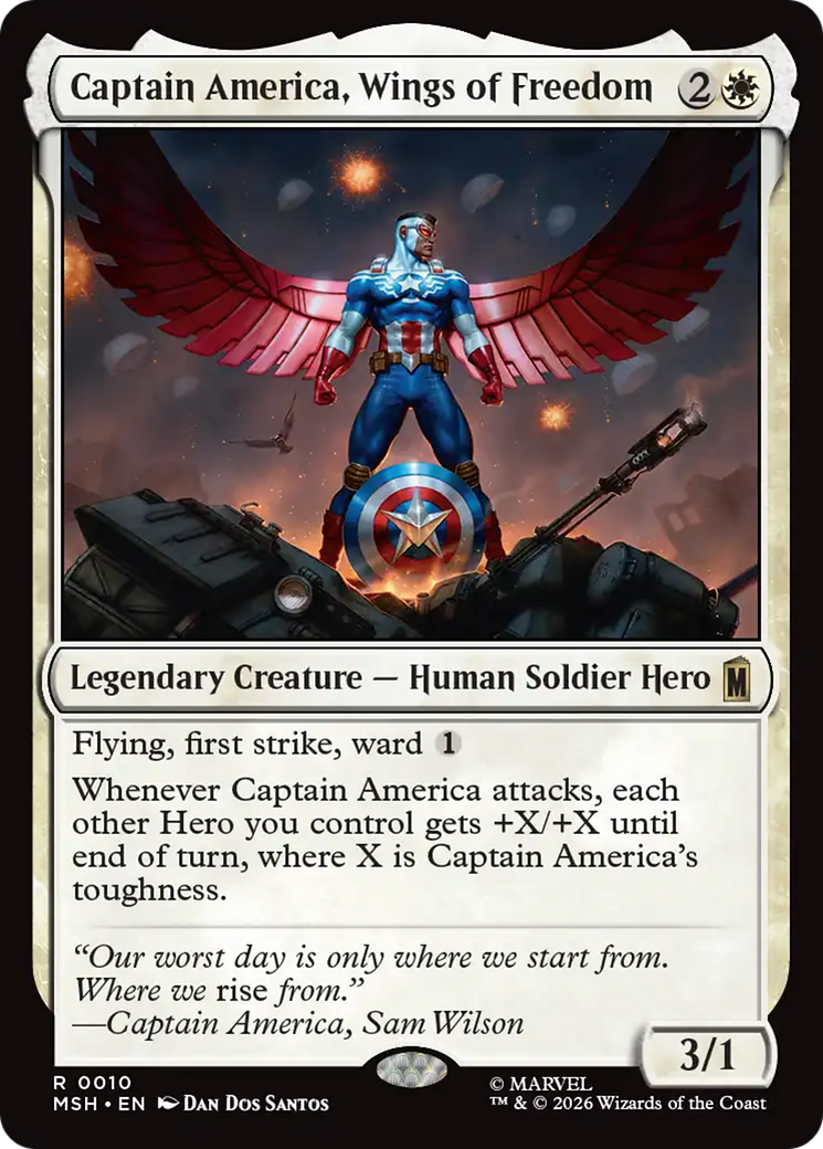 Captain America, Wings of Freedom [Marvel Super Heroes] | Total Play