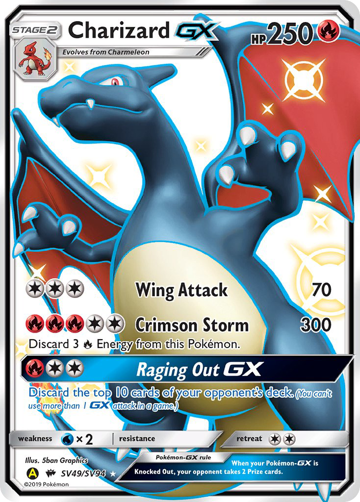 Charizard GX (SV49/SV94) [Sun & Moon: Hidden Fates - Shiny Vault] | Total Play