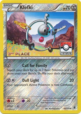 Klefki (66/119) (League Promo 3rd Place) [XY: Phantom Forces] | Total Play
