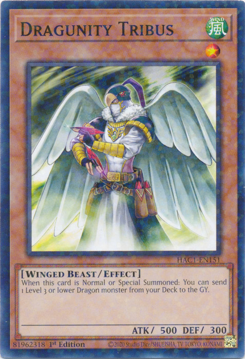 Dragunity Tribus (Duel Terminal) [HAC1-EN151] Common | Total Play