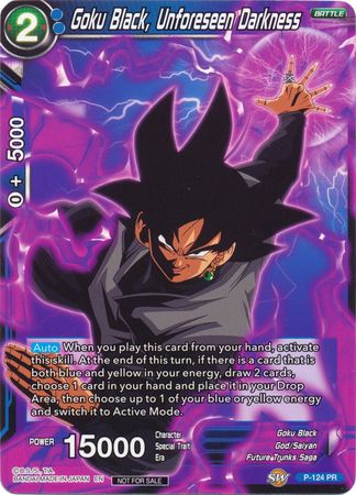 Goku Black, Unforeseen Darkness (P-124) [Promotion Cards] | Total Play