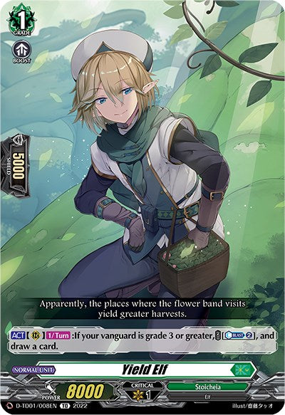 Yield Elf (D-TD01/008EN) [Urara Haneyama -Bandmaster of Blossoming Bonds-] | Total Play