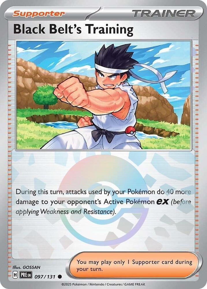 Black Belt's Training (097/131) (Poke Ball Pattern) [Scarlet & Violet: Prismatic Evolutions] | Total Play