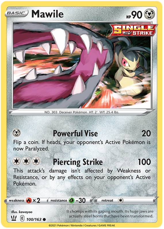 Mawile (100/163) [Sword & Shield: Battle Styles] | Total Play