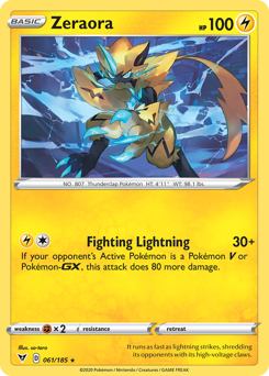 Zeraora (061/185) [Sword & Shield: Vivid Voltage] | Total Play