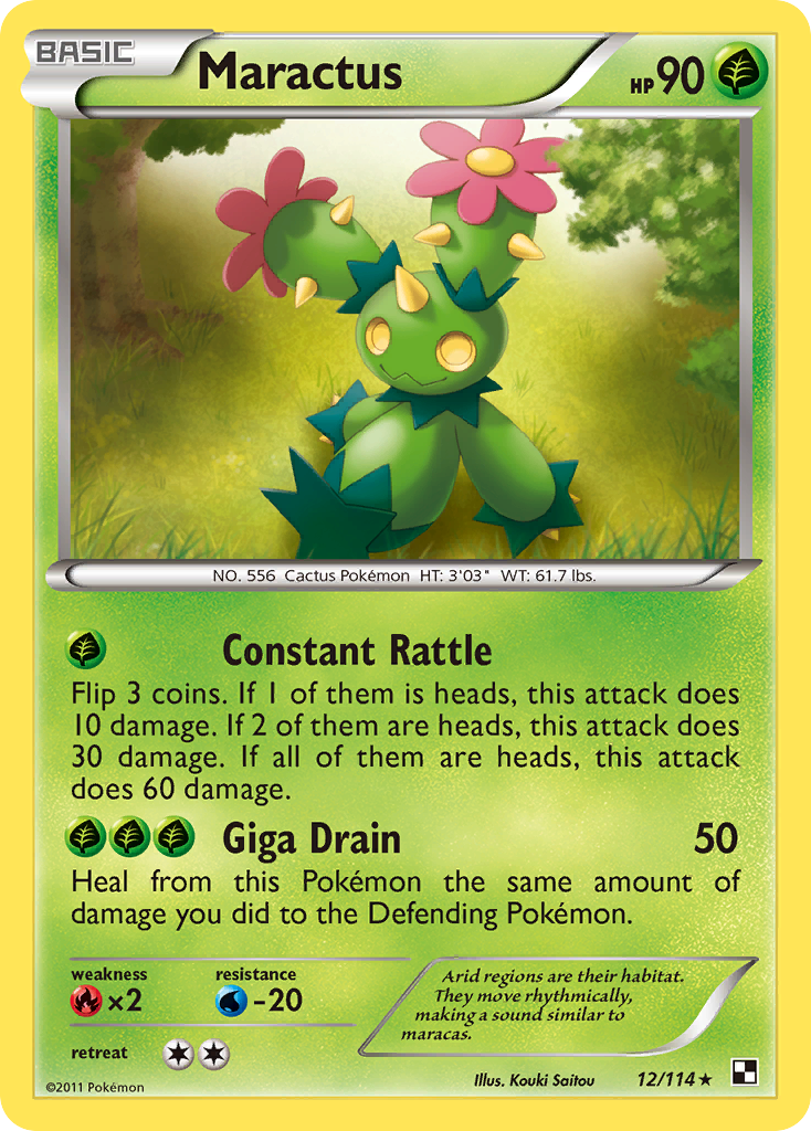 Maractus (12/114) [Black & White: Base Set] | Total Play